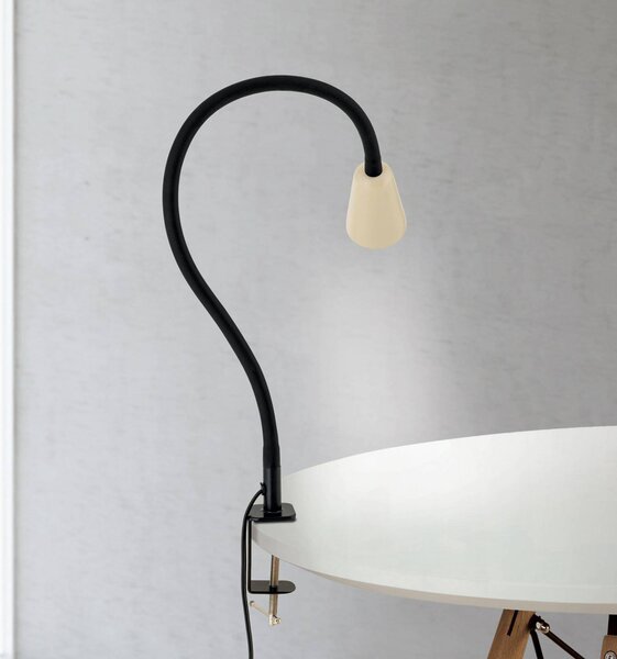 ORION Lampka z klipsem Dotty, kremowy / amber, salon / jadalnia, metal, nowoczesny