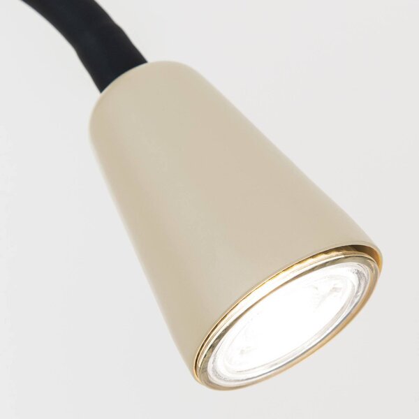 ORION Lampka z klipsem Dotty, kremowy / amber, salon / jadalnia, metal, nowoczesny