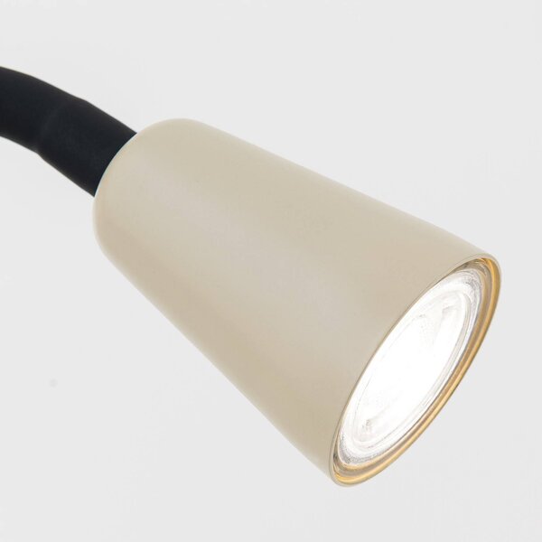ORION Lampka z klipsem Dotty, kremowy / amber, salon / jadalnia, metal, nowoczesny