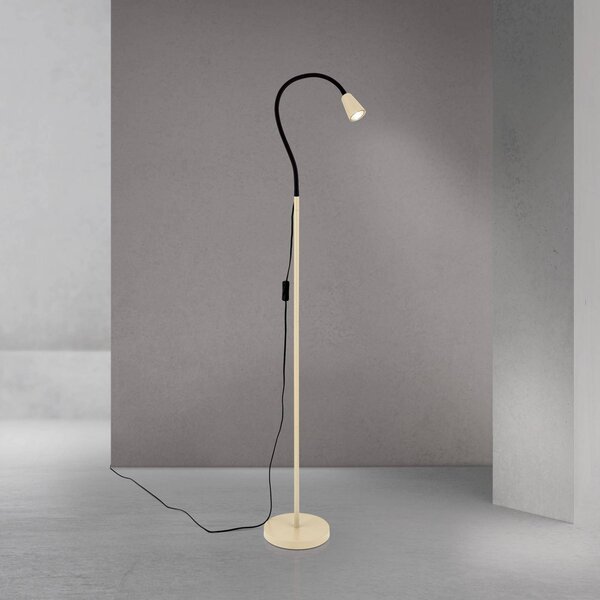 ORION Lampa stojąca Dotty, kremowy / amber, salon / jadalnia, metal, nowoczesny