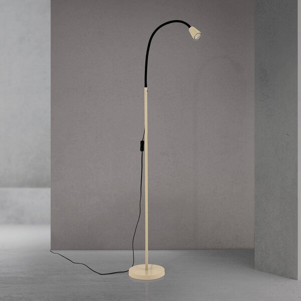 ORION Lampa stojąca Dotty, kremowy / amber, salon / jadalnia, metal, nowoczesny