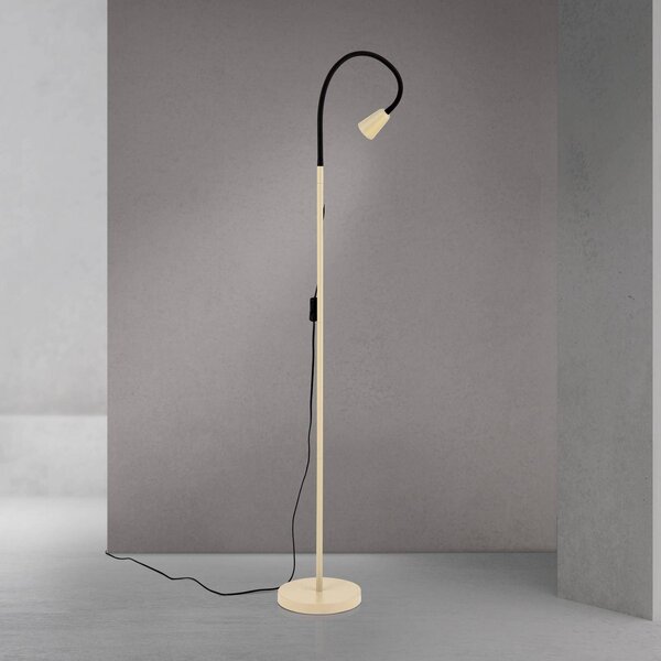 ORION Lampa stojąca Dotty, kremowy / amber, salon / jadalnia, metal, nowoczesny