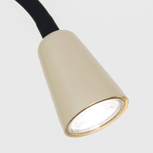 ORION Lampa stojąca Dotty, kremowy / amber, salon / jadalnia, metal, nowoczesny
