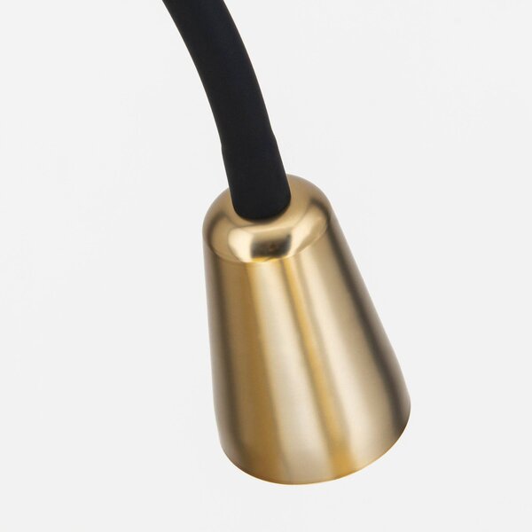 ORION Lampa stojąca Dotty, mosiężny / złoty, salon / jadalnia, metal, nowoczesny
