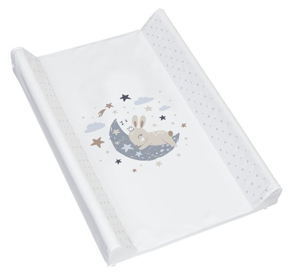 Łóżeczko 120 x 60 KAMIL - MIS GWIAZDA - Naturalny - Bialy Opuszczany Bok