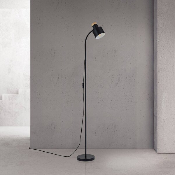 ORION Lampa stojąca Gili, czarny, salon / jadalnia, metal, nowoczesny