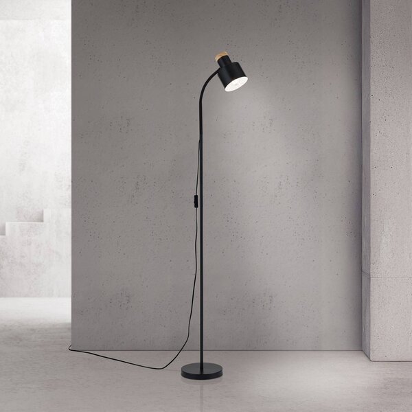 ORION Lampa stojąca Gili, czarny, salon / jadalnia, metal, nowoczesny