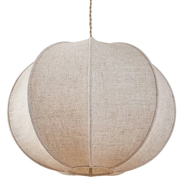 Lampa wisząca Elfie Lindby, możliwość ściemniania, kremowy / amber, salon / jadalnia, tkanina / materiał / jedwab, skandynawski