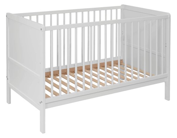 Łóżeczko Dziecięce Tapczan 120x60 Bukowe 2w1 NELLY Biale