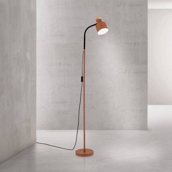 ORION Lampa stojąca Gili, czerwony, salon / jadalnia, metal, nowoczesny