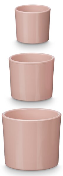 Doniczki ceramiczne, 3 sztuki, Ø 14, 17, 22 cm