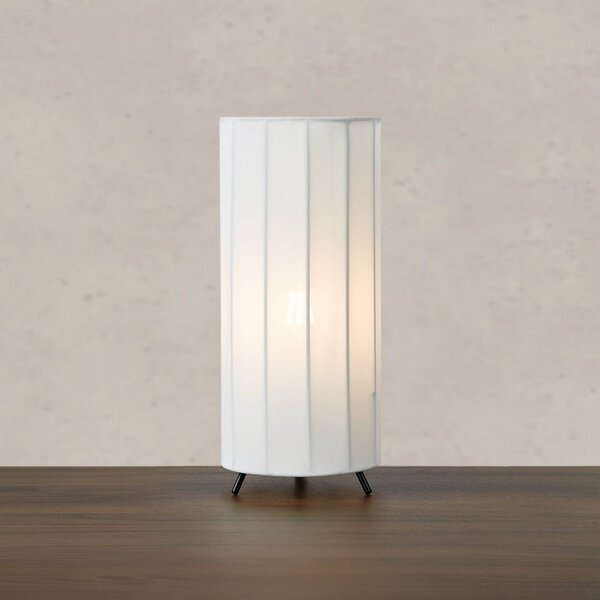 Markslöjd Lampa stołowa Hikari, biały / opal, salon / jadalnia, tkanina / materiał / jedwab