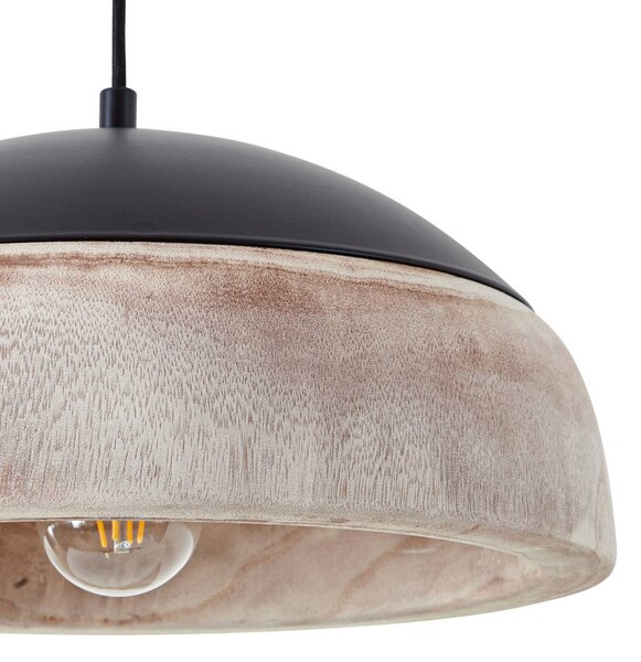 Lampa wisząca Leivar Lucande, możliwość ściemniania, jasne drewno, salon / jadalnia, drewno, nowoczesny