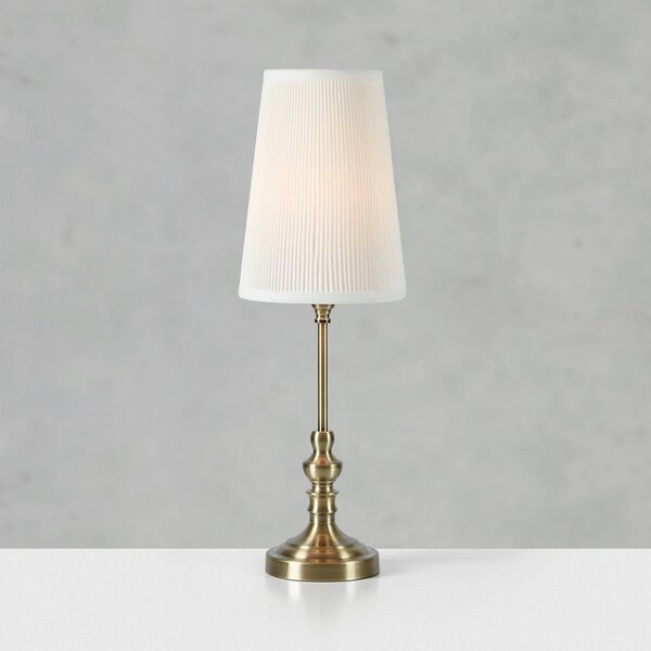 Markslöjd Lampa stołowa Noble, mosiężny / złoty, salon / jadalnia, tkanina / materiał / jedwab