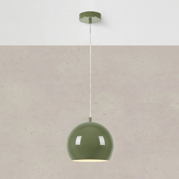 Markslöjd Lampa wisząca Pop, możliwość ściemniania, zielony, salon / jadalnia, metal, vintage