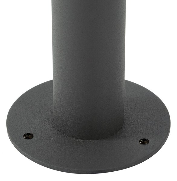 Słupek oświetleniowy LED Beelia Lucande, czarny, aluminium, nowoczesny