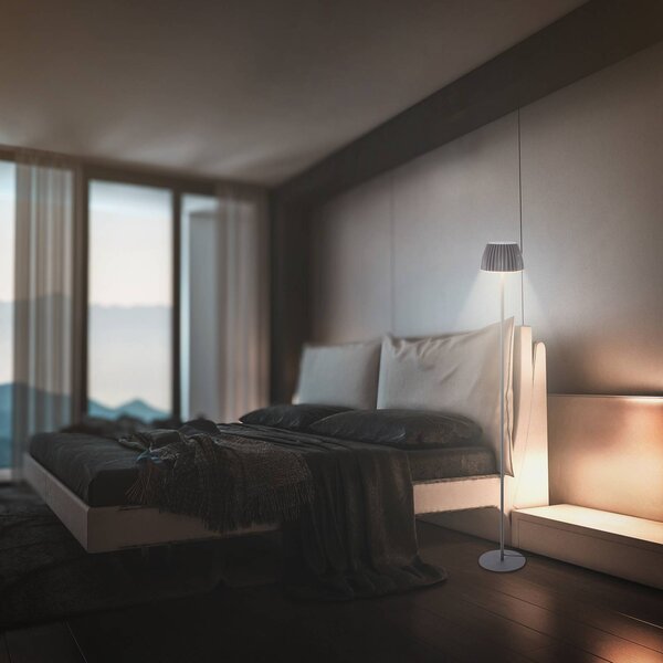 Briloner Lampa stojąca LED Loca, możliwość ściemniania, czarny, salon / jadalnia, metal, nowoczesny
