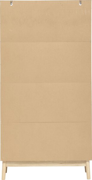 Regał na książki nieregularne półki wnęki ABANA, 80 x 30 x 160 cm