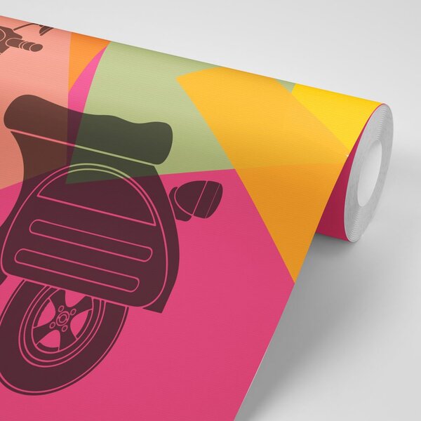 Tapeta pop art skuter