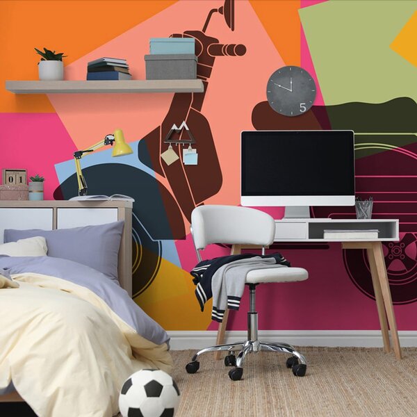 Tapeta pop art skuter