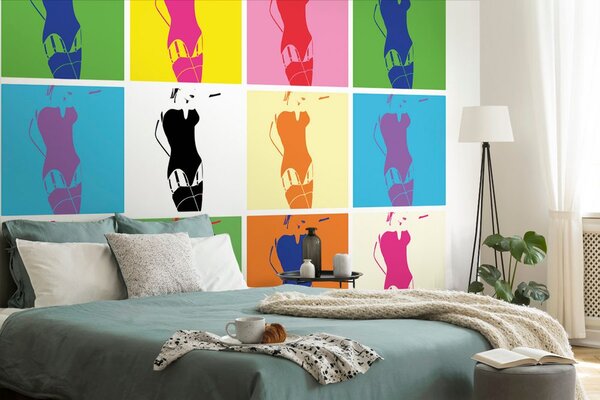Tapeta powabna kobieta pop-artu