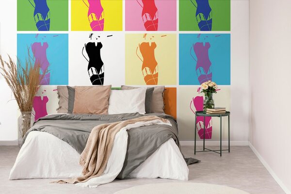 Tapeta powabna kobieta pop-artu