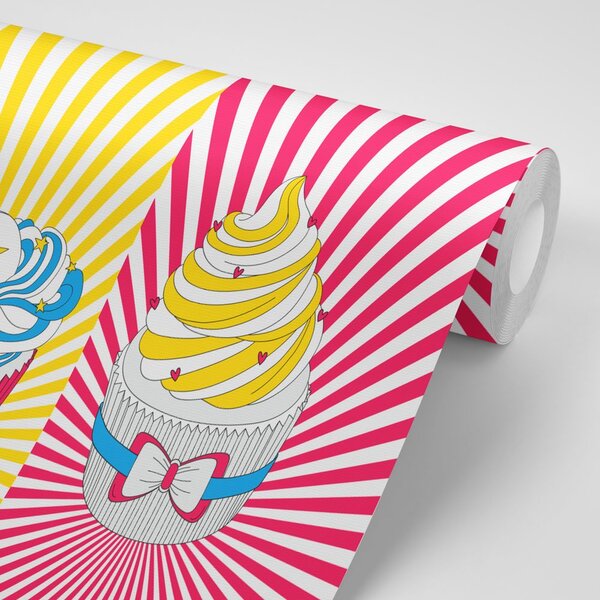 Tapeta pop-art babeczki