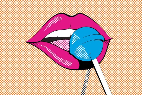 Tapeta pop art lizak