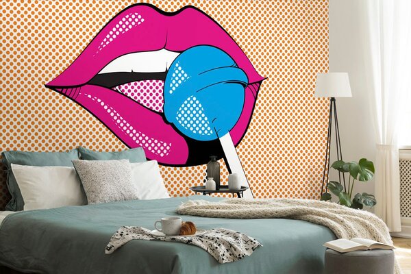 Tapeta pop art lizak