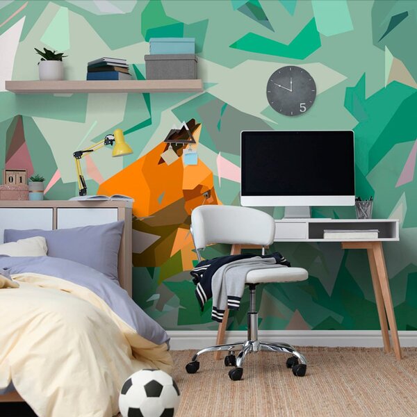 Tapeta lis z abstrrakcyjnymi detalami