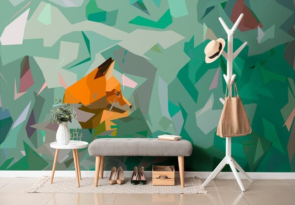 Tapeta lis z abstrrakcyjnymi detalami