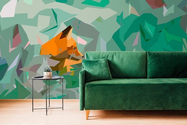 Tapeta lis z abstrrakcyjnymi detalami