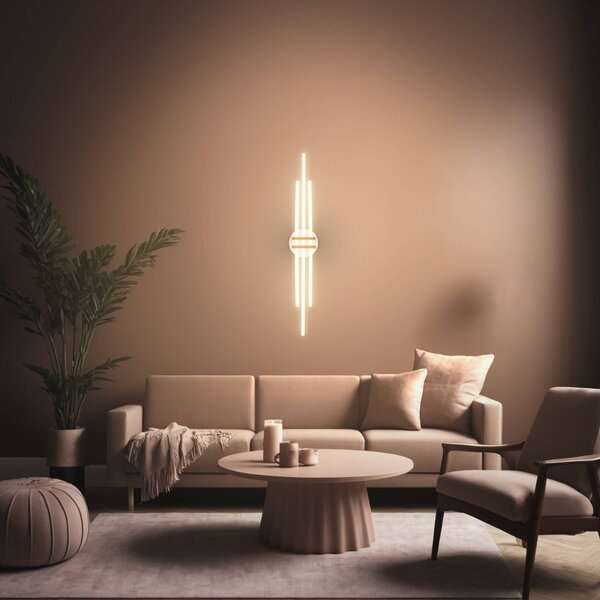 Briloner Lampa sufitowa LED Tinka, aluminiowy / szary / cynkowy, salon / jadalnia, metal, nowoczesny