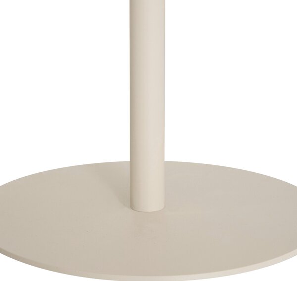 Stolik boczny FLORA Ø 43 cm, blat w kształcie kwiatu, metal