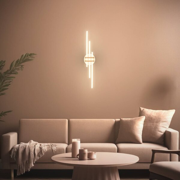 Briloner Lampa sufitowa LED Tinka, aluminiowy / szary / cynkowy, salon / jadalnia, metal, nowoczesny