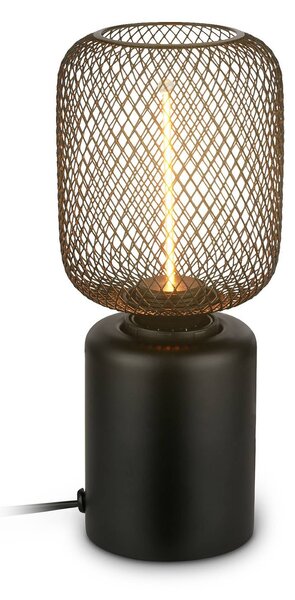 Briloner Lampka nocna do sypialni Rist, czarny, salon / jadalnia, metal, nowoczesny