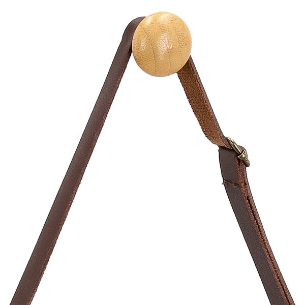 Lustro ścienne bambusowe okrągłe ZELLER, Ø 38 cm