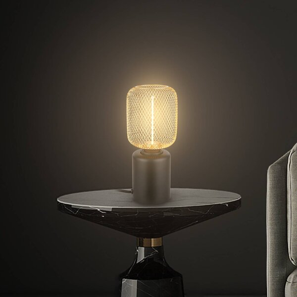 Briloner Lampka nocna do sypialni Rist, czarny, salon / jadalnia, metal, nowoczesny