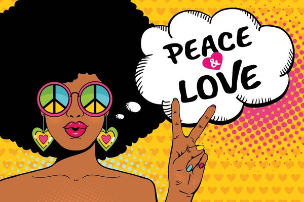 Tapeta Życie w pokoju - PEACE & LOVE