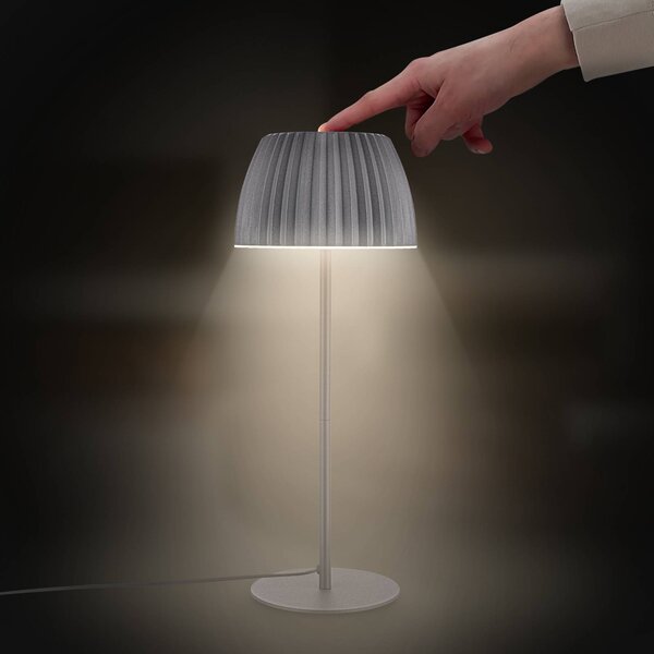 Briloner Lampa stołowa LED Loca, możliwość ściemniania, czarny, salon / jadalnia, metal, nowoczesny