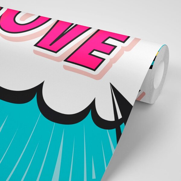 Tapeta w pop art stylu - LOVE