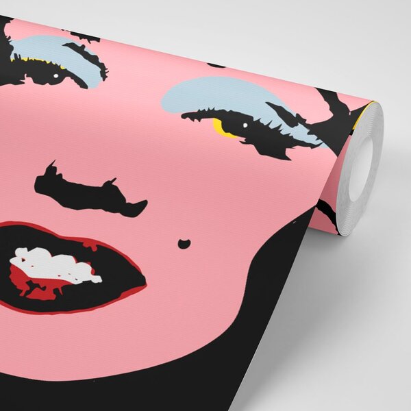 Tapeta pop art Marilyn Monroe na czarnym tle