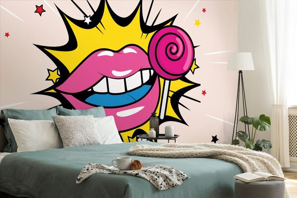 Tapeta słodki pop art lizak
