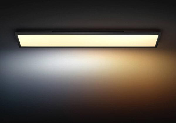 Philips Hue Inteligentna lampa sufitowa, możliwość ściemniania, czarny, biuro, aluminium, nowoczesny