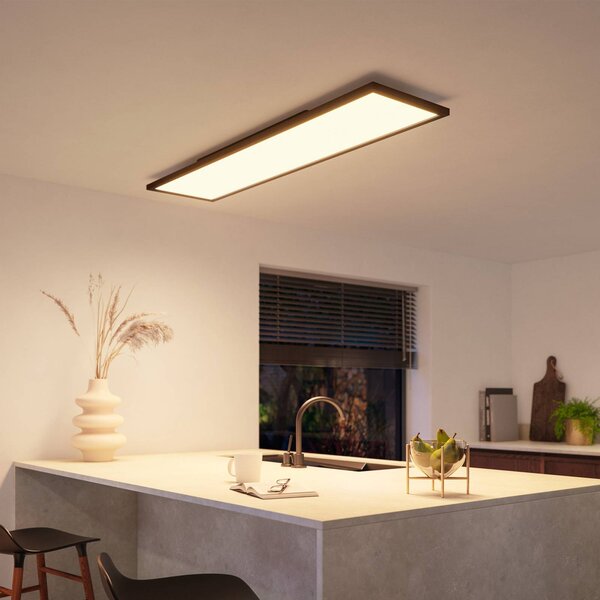 Philips Hue Inteligentna lampa sufitowa, możliwość ściemniania, czarny, biuro, aluminium, nowoczesny