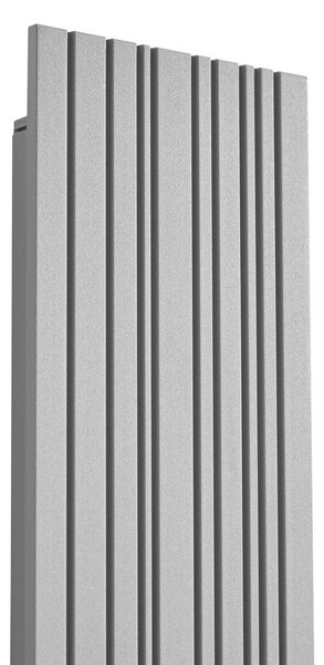 Kinkiet zewnętrzny LED Melira Lucande, aluminiowy / szary / cynkowy, aluminium, nowoczesny