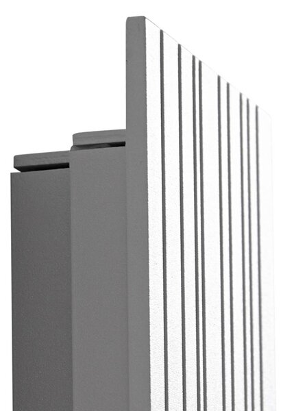 Kinkiet zewnętrzny LED Melira Lucande, aluminiowy / szary / cynkowy, aluminium, nowoczesny