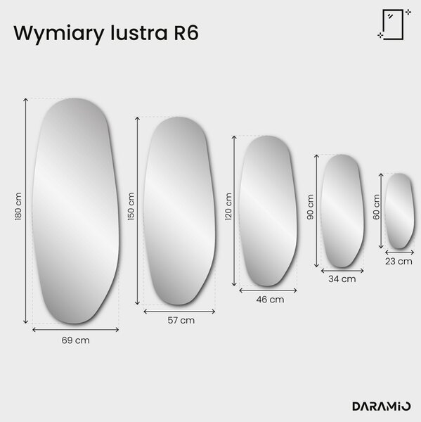 Lustro Pure z fazetą R6