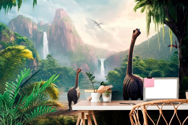 Tapeta kraina dinozaurów