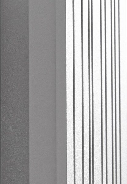 Kinkiet zewnętrzny LED Melira Lucande, aluminiowy / szary / cynkowy, aluminium, nowoczesny